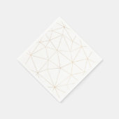 Modern goud geometrisch servet (Hoek)