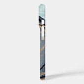 Modern goud grijs groen faux glitter marmer Case-Mate iPhone case (Achterkant / Links)