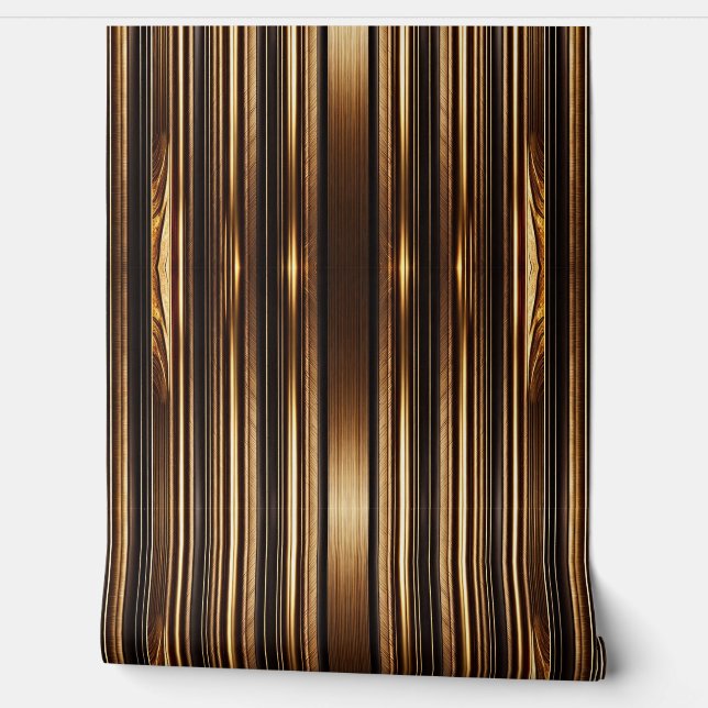 Modern Goud Hout Kunst Lamperia Collectie Behang (Afrollen)