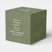 Modern Goud Huis Vastgoed Olijfgroen Makelaar Bedankdoosjes (Achterkant)