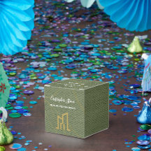 Modern Goud Huis Vastgoed Olijfgroene Makelaar