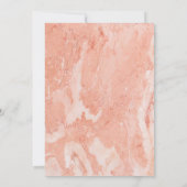 Modern Goud Lijst Ivoor Groene Vloer bruiloft prog Kaart (Achterkant)