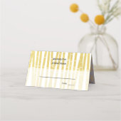 Modern Goud Lila Bamboo Grove Wedding Place Card (Voorkant)