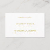 Modern Goud Monogram Elegante Sjabloon Trendy Visitekaartje (Achterkant)