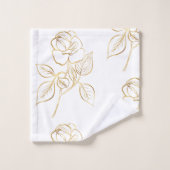 Modern Goud Roos minimaal Bad Handdoek (Wasdoekje)