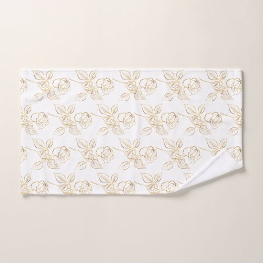 Modern Goud Roos minimaal Bad Handdoek (Handdoek)