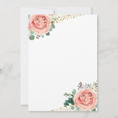 Modern Goud Roze Geometrisch Save the Date (Achterkant)