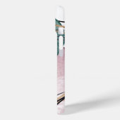 Modern goud roze groen faux glitter marmer Case-Mate iPhone case (Achterkant / Links)