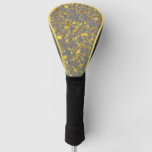 Modern goud terrazzo patroon golfheadcover (Voorkant)