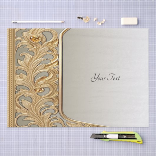 Modern Goud Versierd Tissuepapier (Craft)