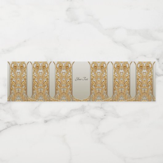 Modern Goud Waterflesetiket Waterfles Etiket (Enkel label)