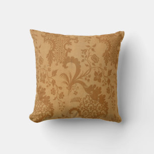 Modern  gouddammaskerpatroon kussen