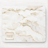 Modern goudeffect marmerpatroon muismat (Voorkant)