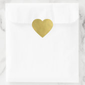 Modern Gouden Hart Hart Sticker (Tas)