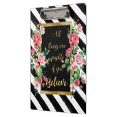 Modern gouden inspirerend quote klembord (Links)