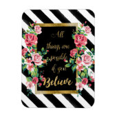 Modern gouden inspirerend quote magneet (Verticaal)