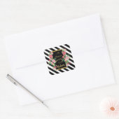 Modern gouden inspirerend quote vierkante sticker (Envelop)