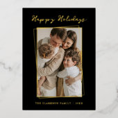 Modern gouden kader fijne feestdagen (Voorkant)