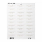 Modern gouden script elegant chic bruiloft adres etiket (Full Sheet)