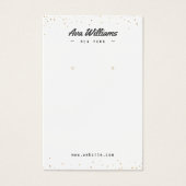 Modern goudglitter, aangepast juwelenaarscherm visitekaartje (Voorkant)