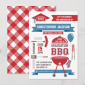 Modern Gradation BBQ Invitation (Devant / Derrière)