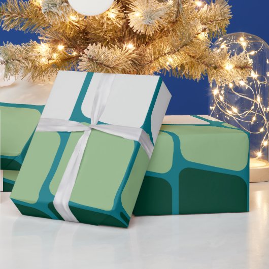 "Modern Gradient Blocks Wrapping Paper" Cadeaupapier (Feestdagen)