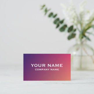 Modern Gradient Business Card Template Visitekaartje