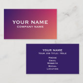 Modern Gradient Business Card Template Visitekaartje (Voorkant / Achterkant)
