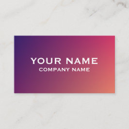Modern Gradient Business Card Template Visitekaartje