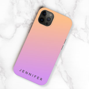 Modern Gradient Fade Orange Purple Sunset Trendy iPhone 13 Hoesje