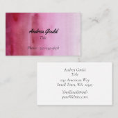 Modern Gradient Raspberry Roze Visitekaartje (Voorkant / Achterkant)