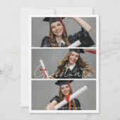 Modern Graduate Photos Graduation Kaart (Voorkant)