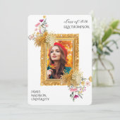 Modern Graduation Celebration  Kaart (Staand voorkant)