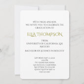 Modern Graduation Celebration  Kaart (Achterkant)