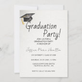 Modern Graduation Invitation Template Kaart (Voorkant)
