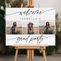 Modern Graduation Party 3 Foto Welkom Script