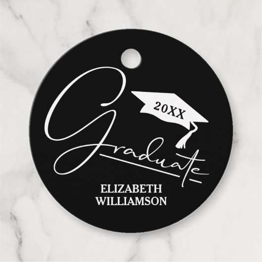 Modern Graduation Party Bedankjes Labels (Voorkant)