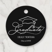 Modern Graduation Party Bedankjes Labels (Voorkant)
