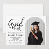 Modern Graduation Party Invitation (Devant / Derrière)