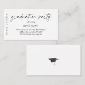 Modern Graduation Party Invitation Insert (Devant / Derrière)