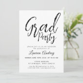 Modern Graduation Party Invitation Kaart (Staand voorkant)