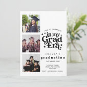 Modern Graduation Party Invitation with Photos (Debout devant)