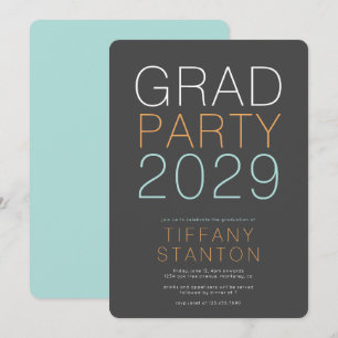 Modern Graduation Party Kaart