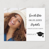 Modern Graduation Party Save the Date kaart (Voorkant)