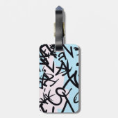Modern Graffiti Bagagelabel (Achterkant verticaal)