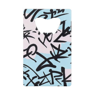 Modern Graffiti Kredietkaart Flessenopener