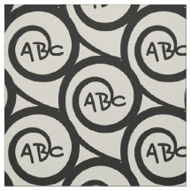 Modern Graffiti Monogram Spiral Patroon