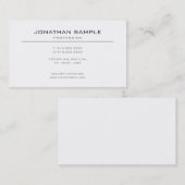 Modern grafisch minimalistisch professioneel desig visitekaartje (Voorkant / Achterkant)