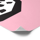 Modern granaatappel: Abstracte naadloze stijl Poster (Hoek)