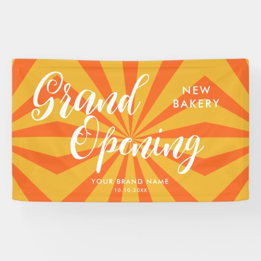 Modern Grand Opening Business Spandoek (Horizontaal)